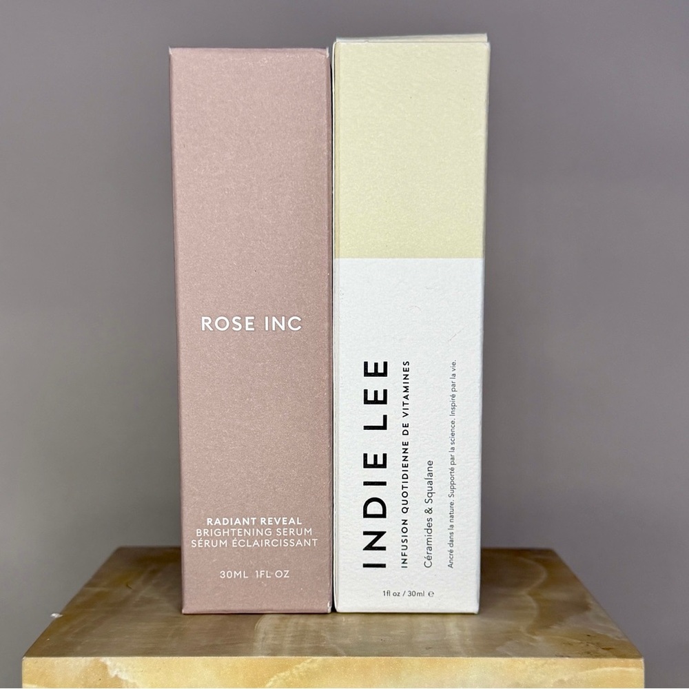 Luxury Brightening Barrier Care & Rose Inc Radiant Reveal Indie Lee Ceramide Oil - Picture 2 of 4